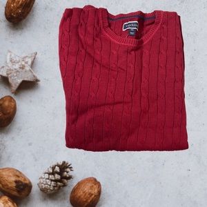 Men's Cable-Knit Elk Sweater,